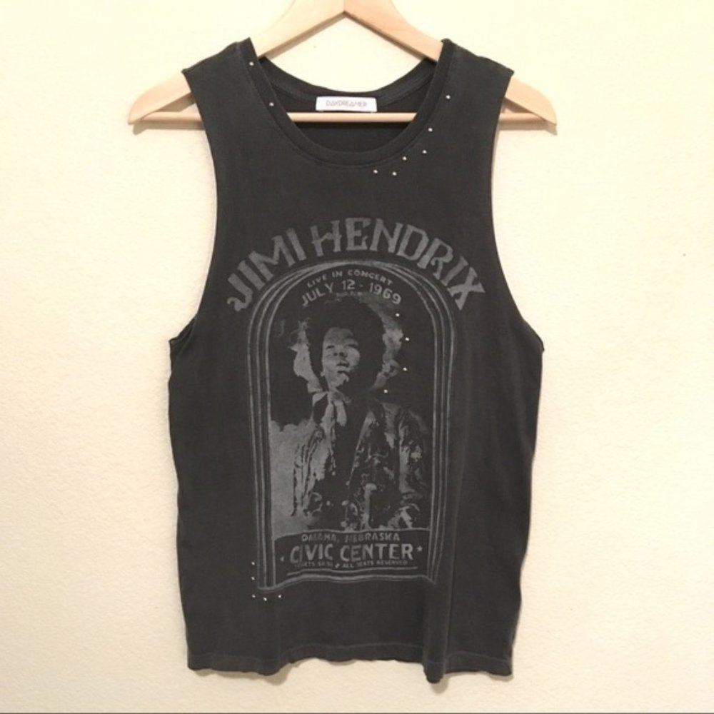 DayDreamer Hendrix Studded Graphic Tee size small